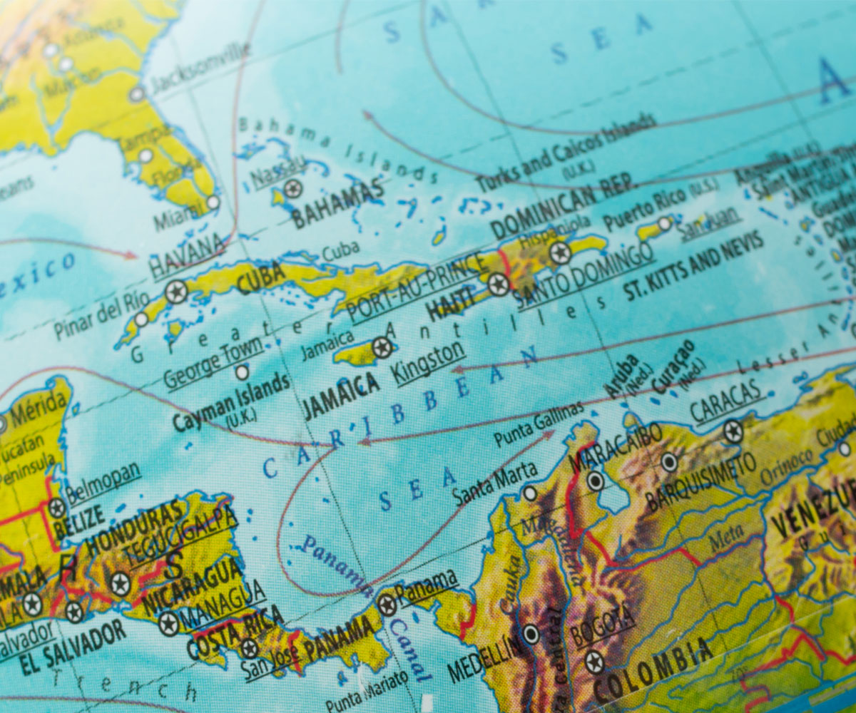 Caribbean-map